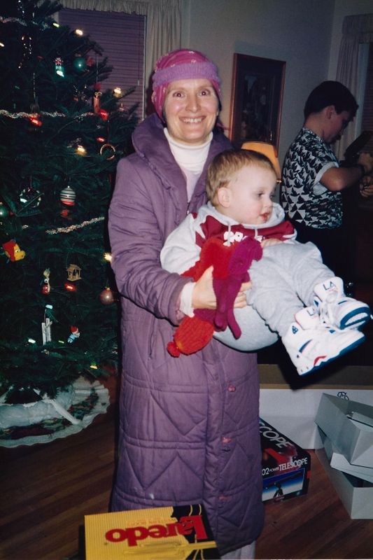 396) Sharon Anderson and Marty. Christmas at Sue and Wayne's.