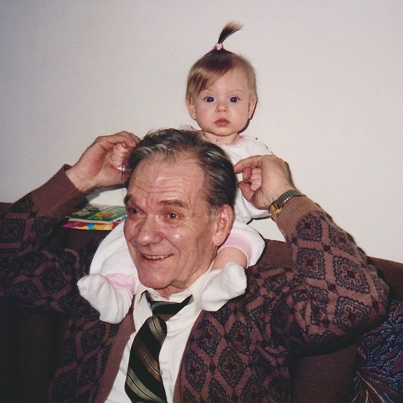 406) Granpa Ray and Sara.