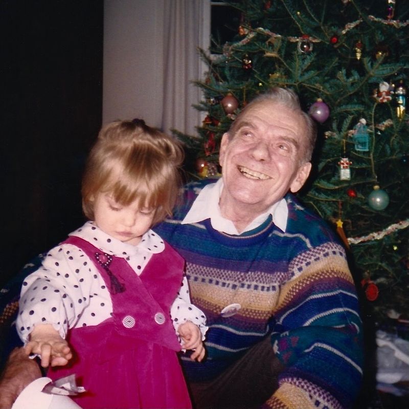 411) Christmas at Sue's with Grandpa Ray and Sara.