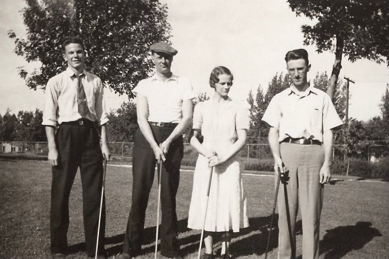 45) Bert golfing.