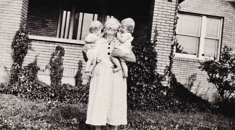 59) The twins with Hilda.