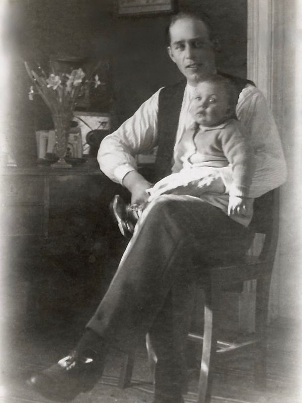 112) Marta's Ingrid (in Swedish)? with father or a brother.