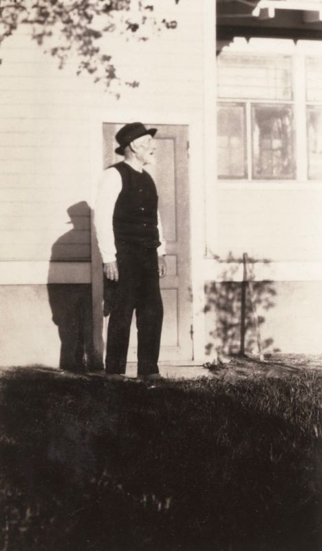 156) Johan August and house built by Alvin in the 1920's