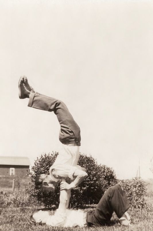 201) Bert in shoulderstand/ Roy holding?