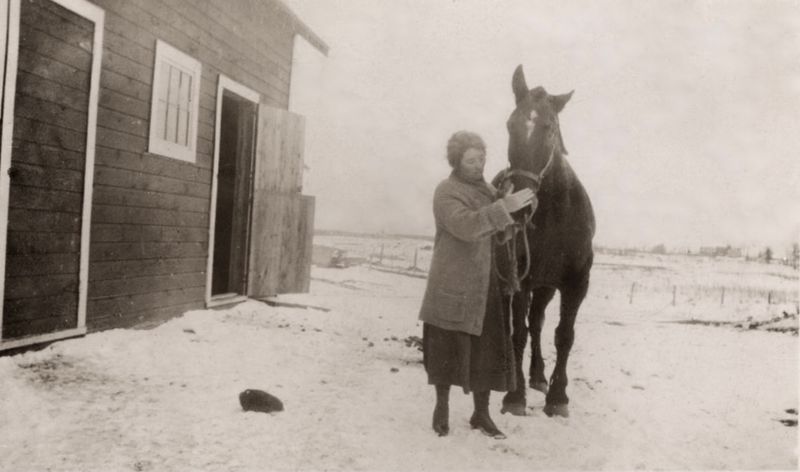 351) Hilda and her horse.