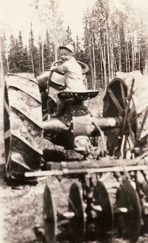 407) Roy driving the tractor