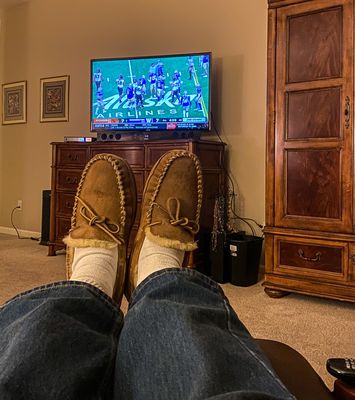 Two feet up for the Ball Game