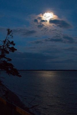 Moon Over Salutation Cove