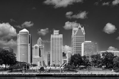 10 Detroit Skyline