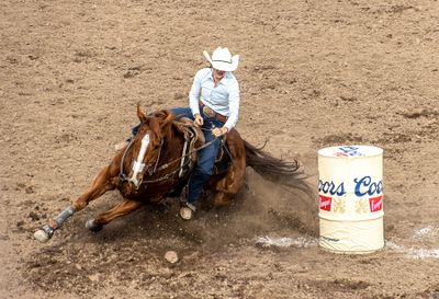 Tight Turn Around the Barrel