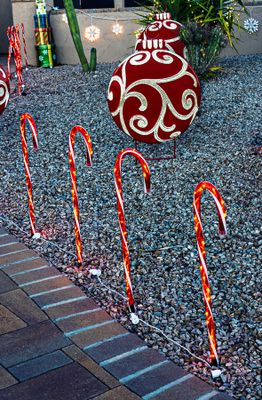 Lights in the Candy Canes