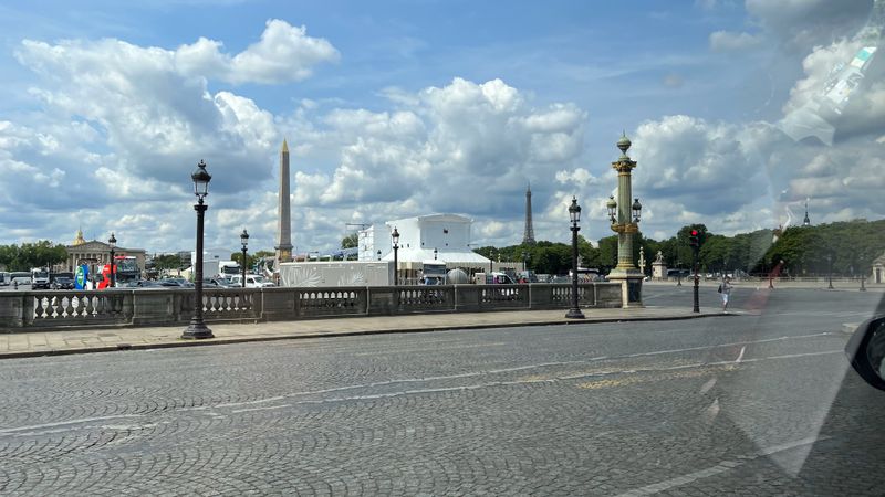 Approaching the Eiffel Tower