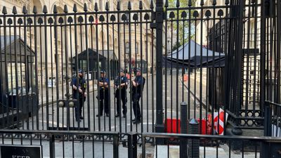 Heavily guarded 10 Downing Street