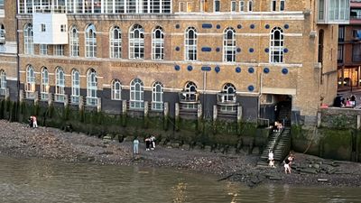 Low tide on the River Thames