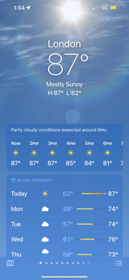 MLB London Series - Cardinals vs Cubs - Game 2 - 87°F (31°C)