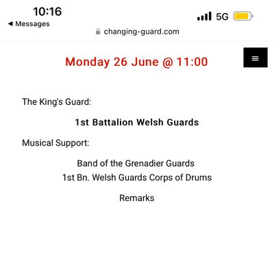 Changing of the Guard - Wellington Barracks