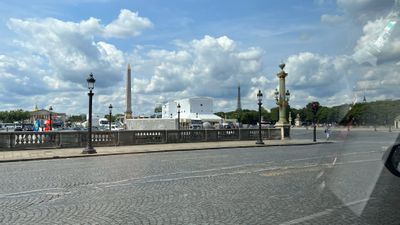 Approaching the Eiffel Tower