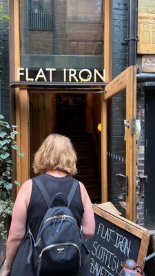 Dinner at the Flat Iron Steak