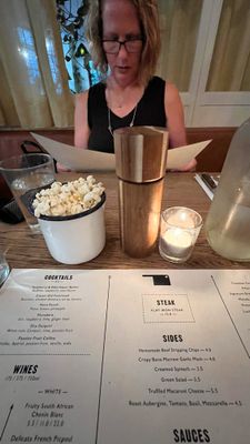 Dinner at the Flat Iron Steak