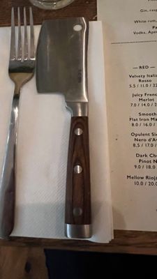 Dinner at the Flat Iron Steak
