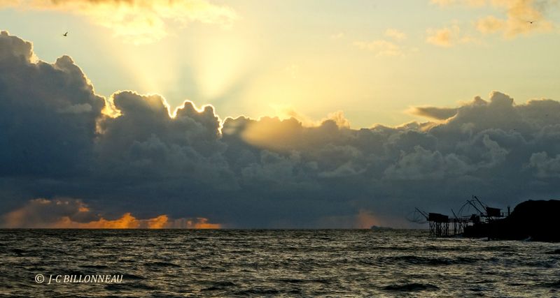 060 Coucher de soleil  Ste Marie sur Mer.JPG