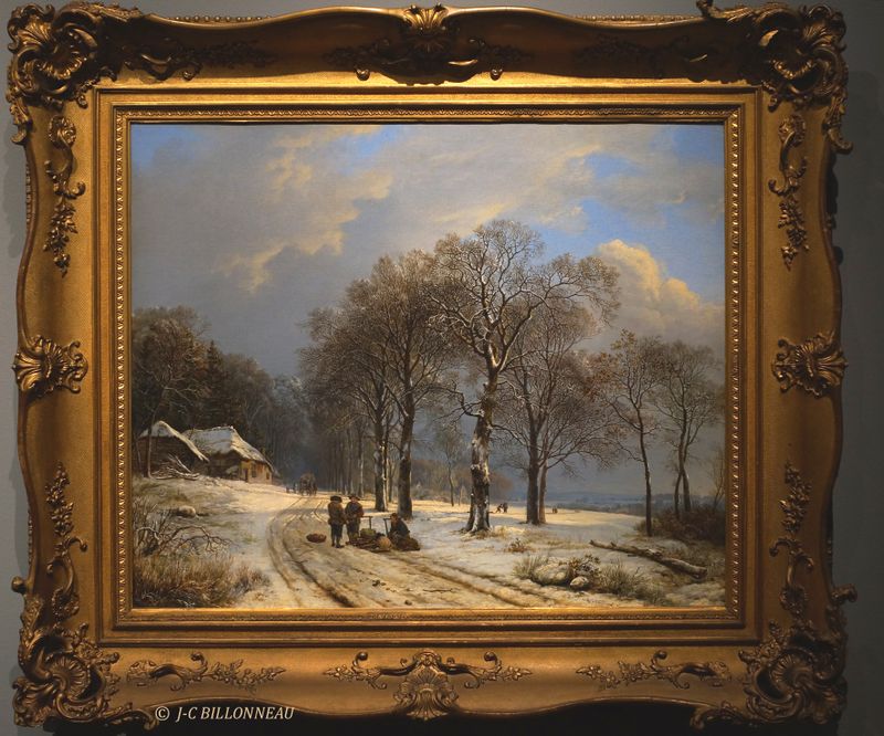 027 Paysage hivernal  - Barend Cornelis Koekkoek (1803-1862)  .JPG