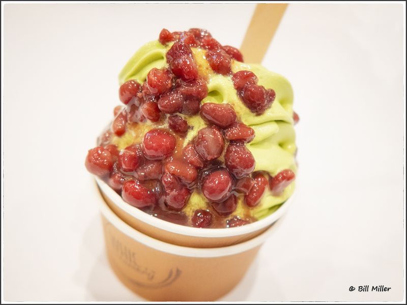 Matcha Ice Cream and Anko