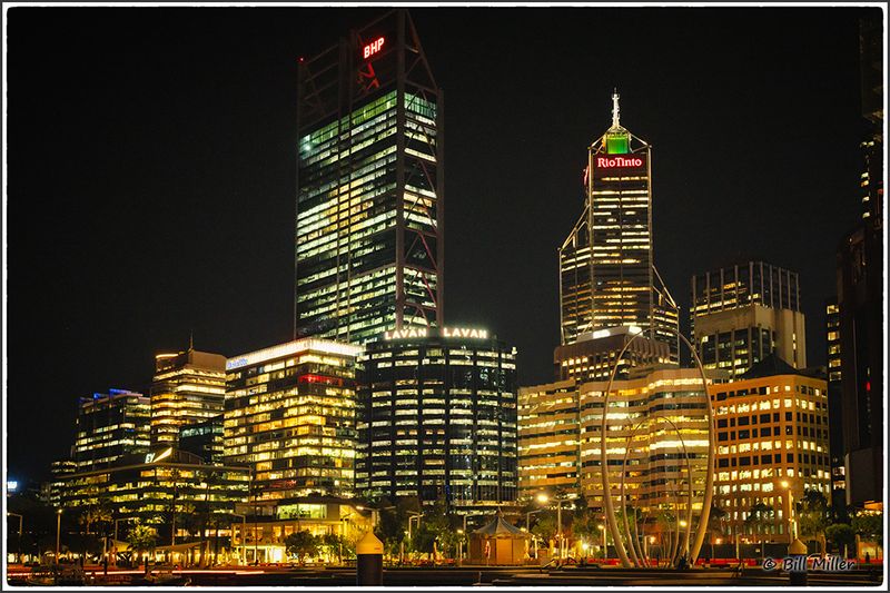 Elizabeth Quay at Night