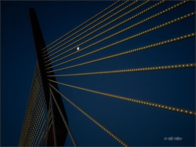Boomerang Bridge and Moon