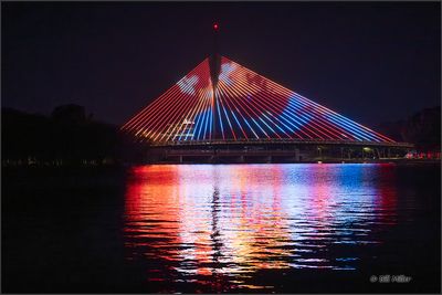 Boomerang Bridge at Night