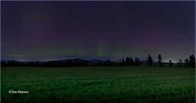 Aurora -this was taken on the third night after the huge display. Had to try one more time. This is pretty weak.