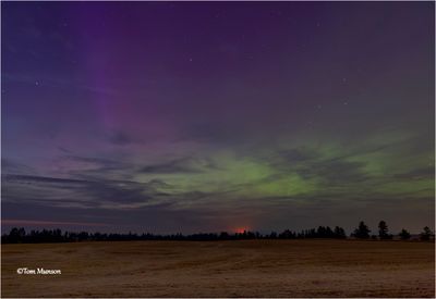 Northern Lights/wildfire. It could have been good, then the clouds moved in.
