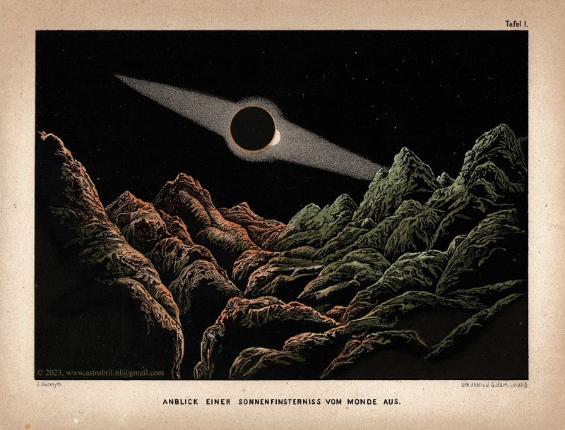 Tafel I - Anblick einer Sonnenfinsterniss vom Monde aus