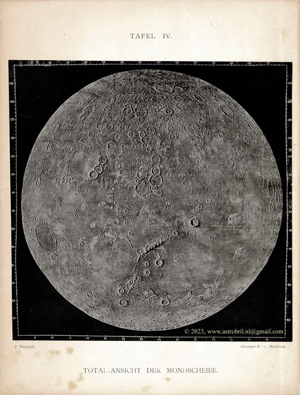 Tafel IV - Total-Ansicht der Mondscheibe