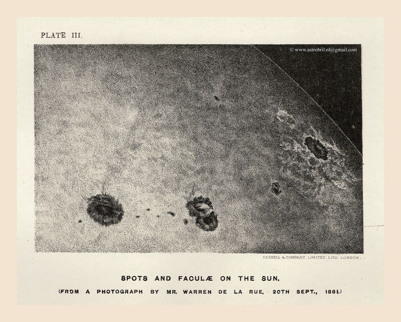 Plate III - Spots and Faculae on the Sun