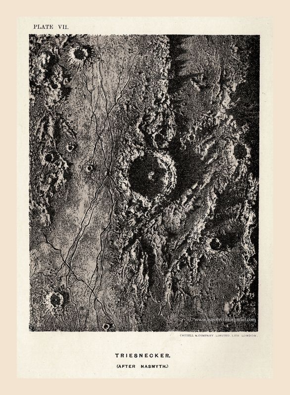 Plate VII - The Lunar Crater Triesnecker