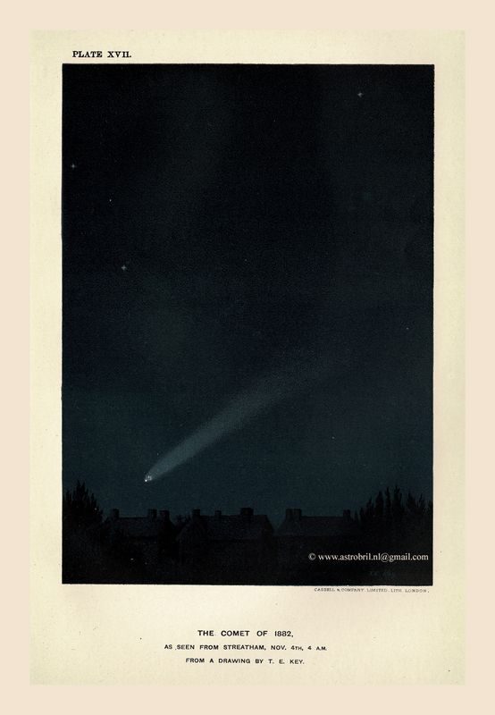 Plate XVII - The Comet of 1882