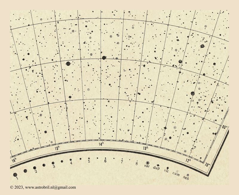 Chart 17 (detail - Crux; alpha & beta Centauri)