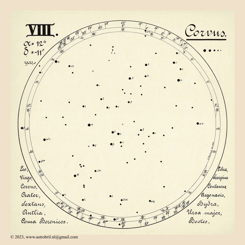 12 VAP Sternkarten - VIII - Corvus