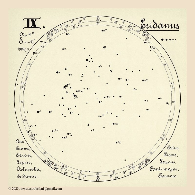 13 VAP Sternkarten - IX - Eridanus
