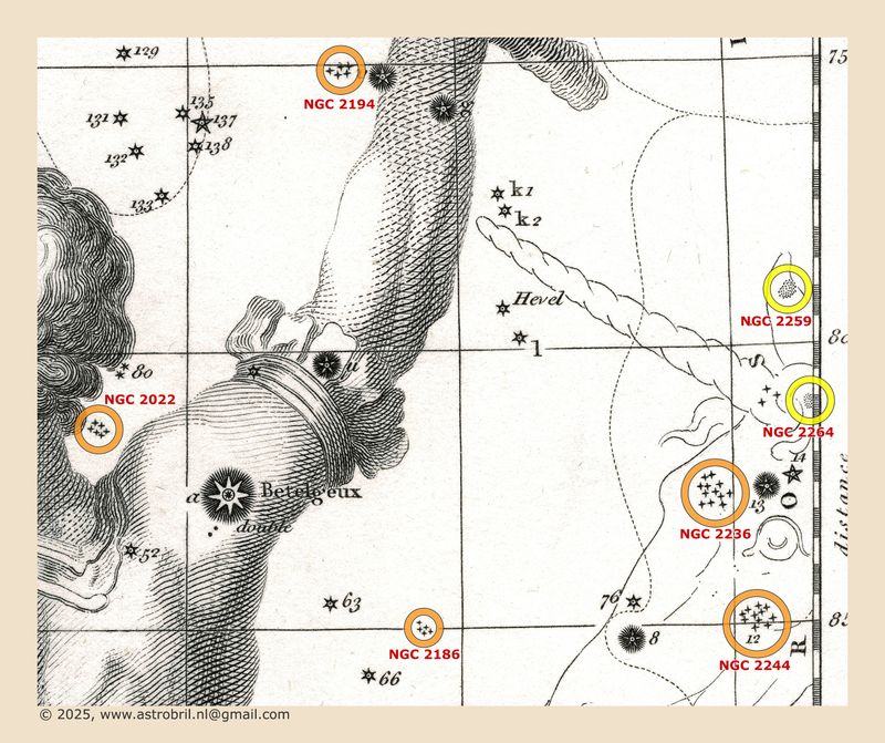 Plate I - Orion - nebulae / star clusters (2)