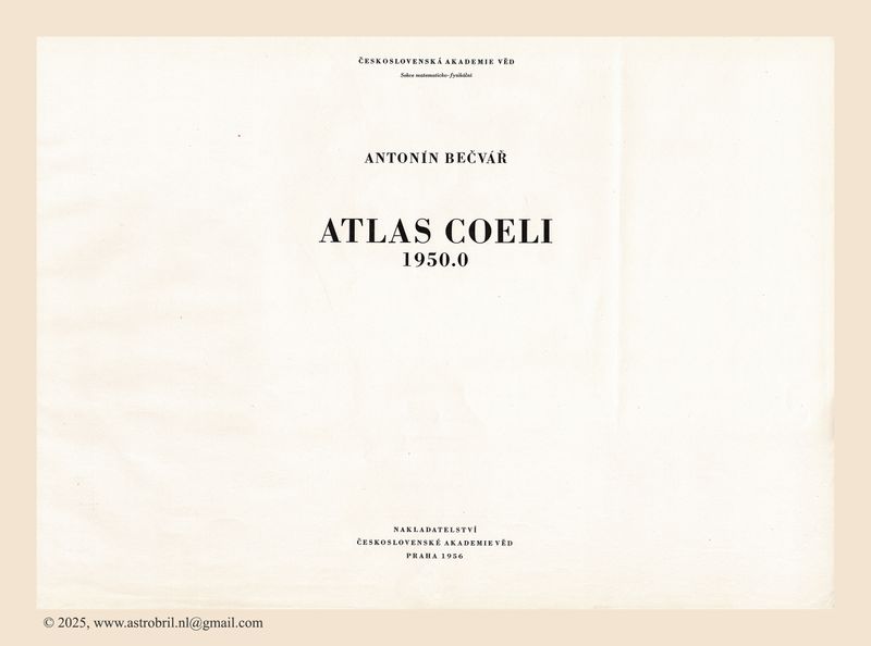 Atlas Coeli - frontispiece