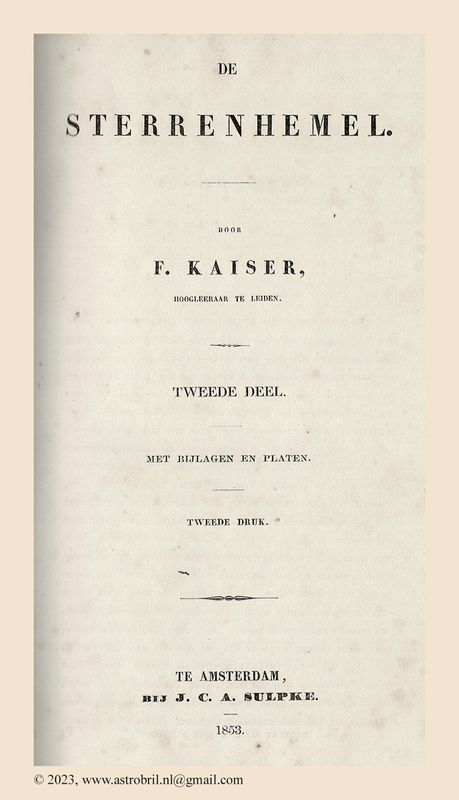 Kaiser 1853 - Titelpage