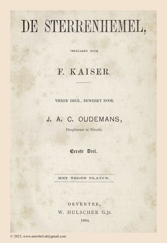 Kaiser 1889 - Titelpage (book I)