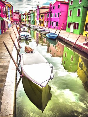 Venice-Burano, Italy-August 2025