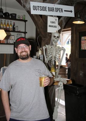 Danny poses with a Beer