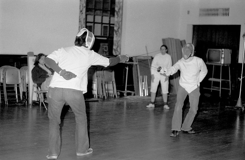 Denny Fencing with Steve Greenhorn