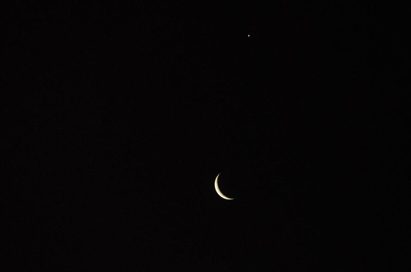 Venus and the Moon