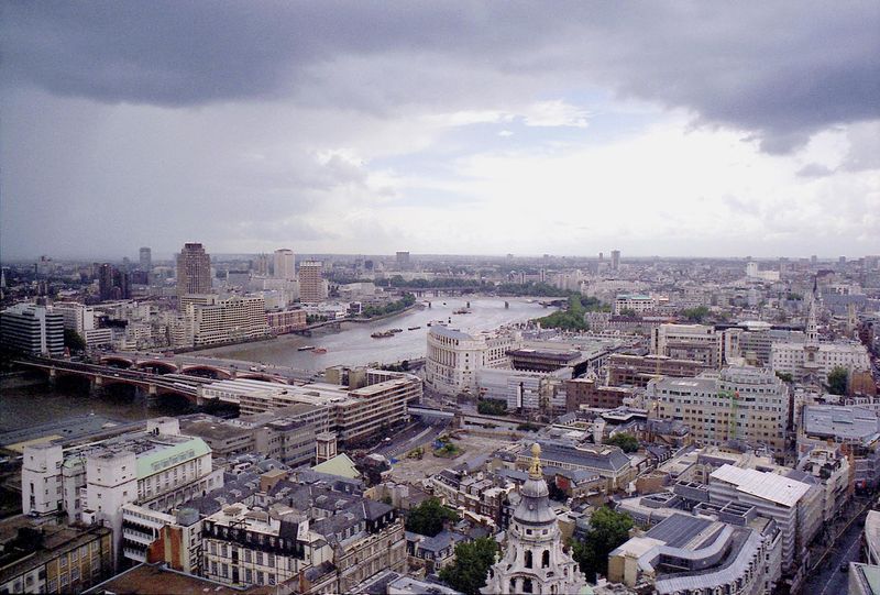 View from atop St. Pauls Cathedral