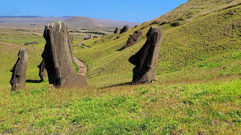 Moai at Rano a Raraku